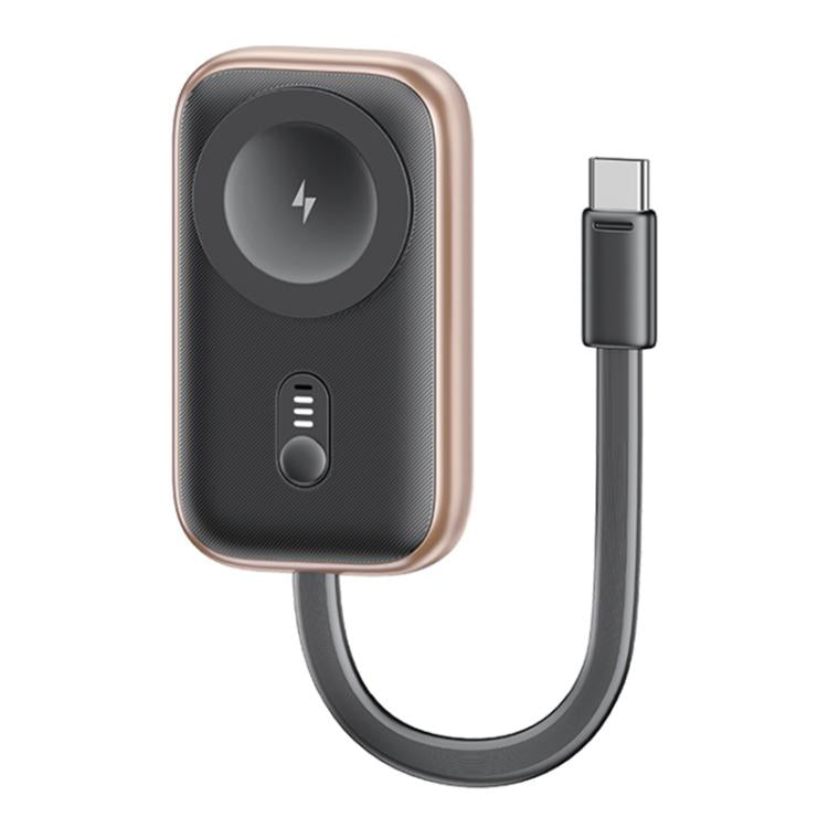 For Apple Watch Series USAMS CD245 1200mAh Portable Watch Wireless Charger with Cable(Desert Gold) - free shipping - PMC Jewellery - Order now!