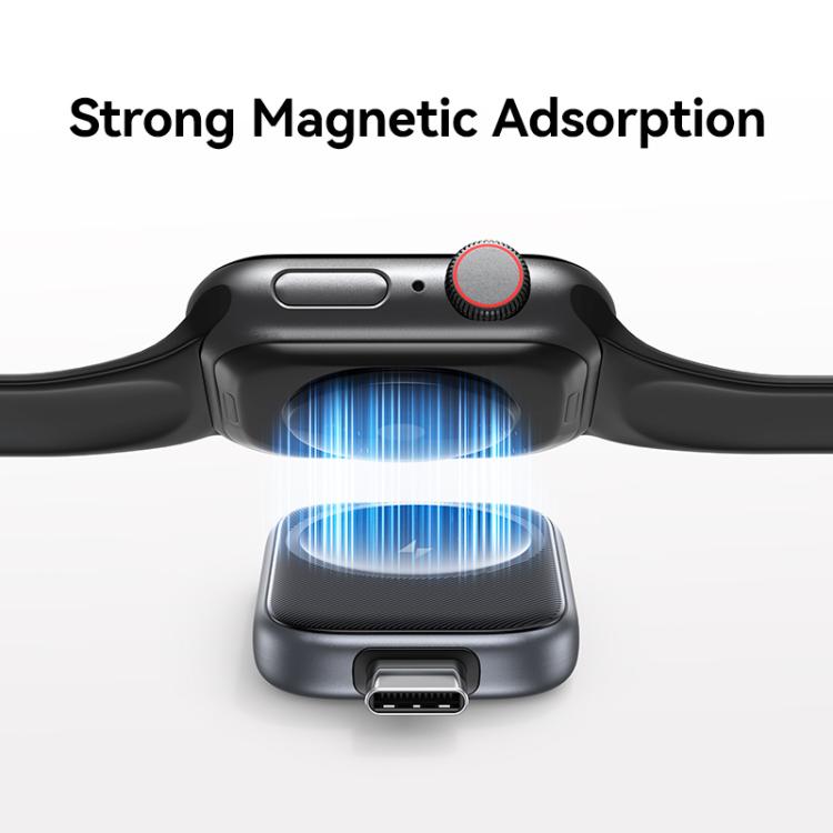 For Apple Watch Series USAMS CD247 USB-C / Type-C Plug Portable Watch Wireless Charger(Metal Gray) - free shipping - PMC Jewellery - Order now!