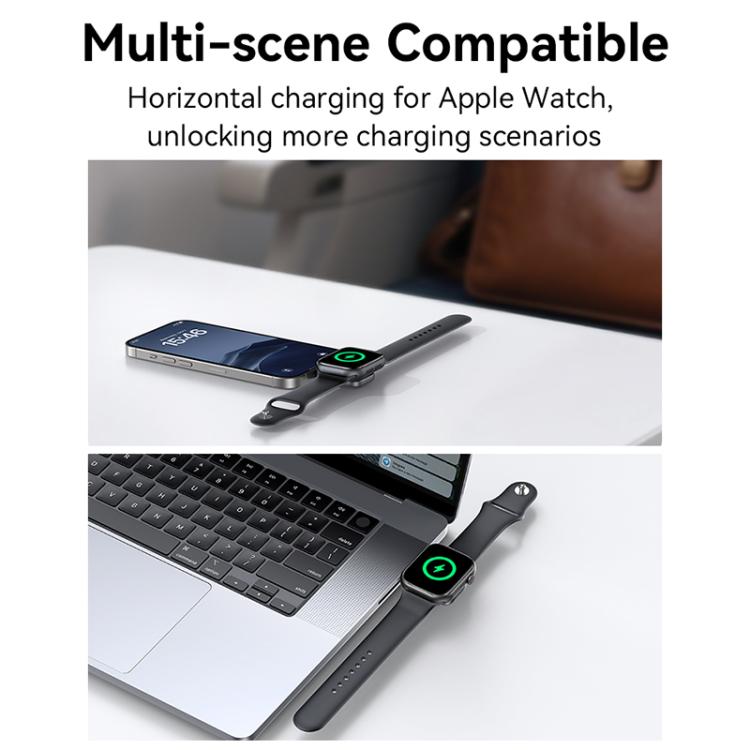 For Apple Watch Series USAMS CD247 USB-C / Type-C Plug Portable Watch Wireless Charger(Metal Gray) - free shipping - PMC Jewellery - Order now!