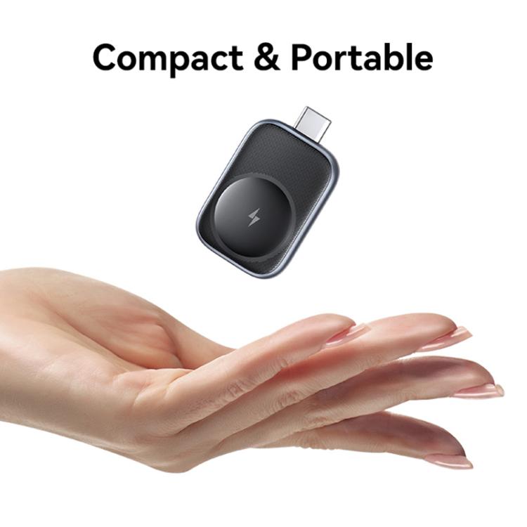 For Apple Watch Series USAMS CD247 USB-C / Type-C Plug Portable Watch Wireless Charger(Metal Gray) - free shipping - PMC Jewellery - Order now!