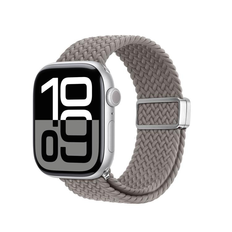 For Apple Watch 38 / 40 / 41 / S10 42mm DUX DUCIS Mixture Ultra Series Magnetic Buckle Nylon Braided Strap(Clay)