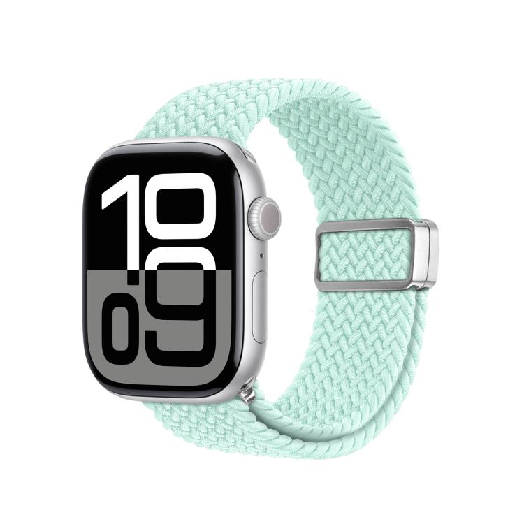 For Apple Watch 38 / 40 / 41 / S10 42mm DUX DUCIS Mixture Ultra Series Magnetic Buckle Nylon Braided Strap(Mint Green)