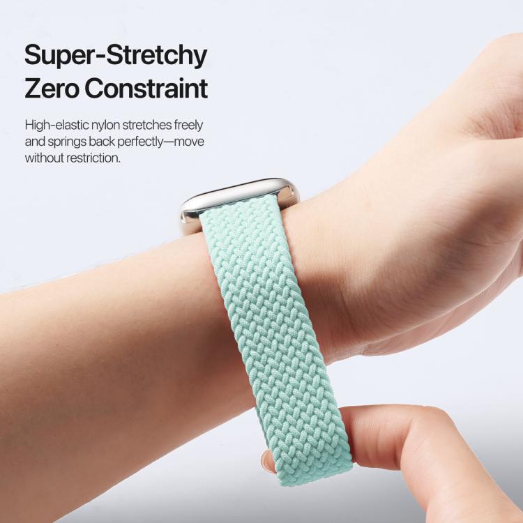 For Apple Watch 38 / 40 / 41 / S10 42mm DUX DUCIS Mixture Ultra Series Magnetic Buckle Nylon Braided Strap(Mint Green)