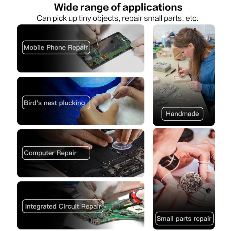 i2C NS Series Super Alloy High Precision Stainless Steel Super Hard Extra Tip Flying Wire Tweezers, Model:NS-01 2.5 Standard - free shipping - PMC TechLife - Order now!