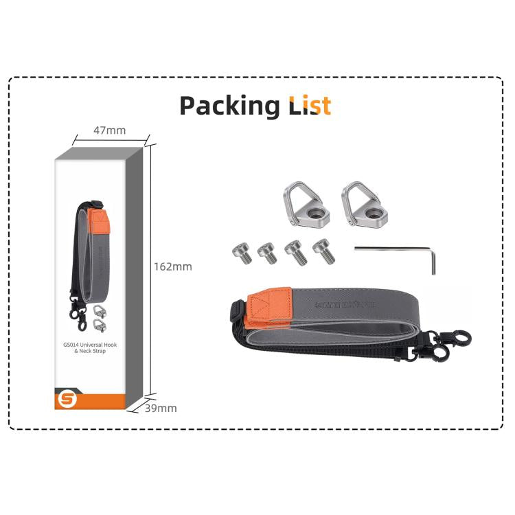 For DJI RC 2 / 1 / Pro 2 / 1 Sunnylife GS014 Multi-Purpose Lanyard with CNC Aluminum Buckle(Grey) - free shipping - PMC TechLife - Order now!