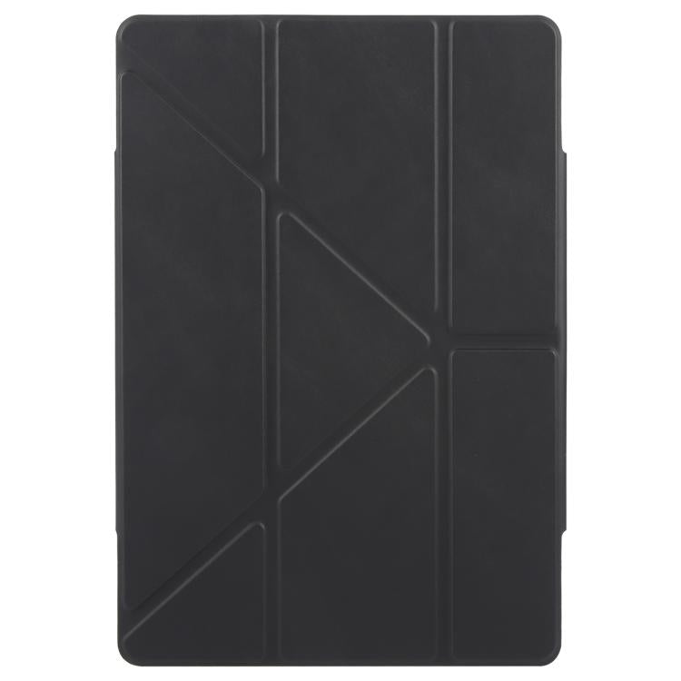 For Huawei MatePad Air 12 2024 Magnetic Detachable Dual-Clasp Acrylic Deformation Leather Tablet Case(Black)
