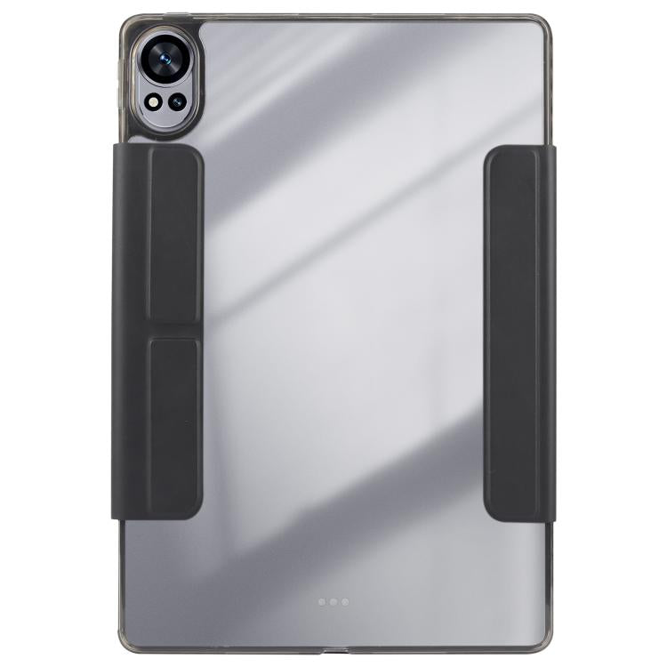 For Huawei MatePad Air 12 2024 Magnetic Detachable Dual-Clasp Acrylic Deformation Leather Tablet Case(Black)