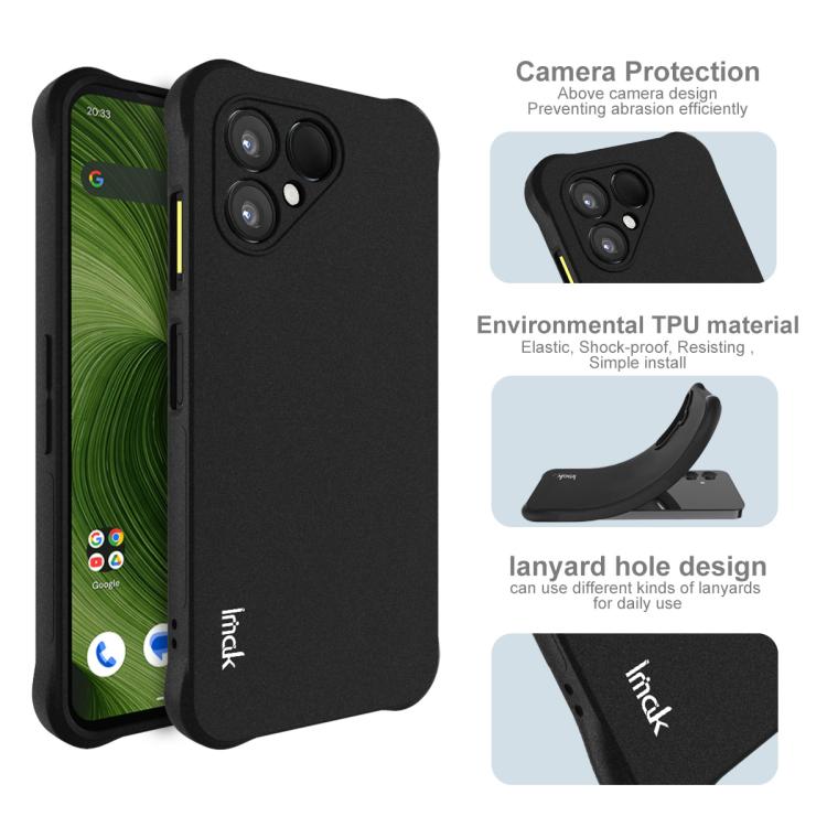 For Fairphone Gen.6 / e / OS Gen.6 imak Shockproof Airbag TPU Phone Case(Matte Black)