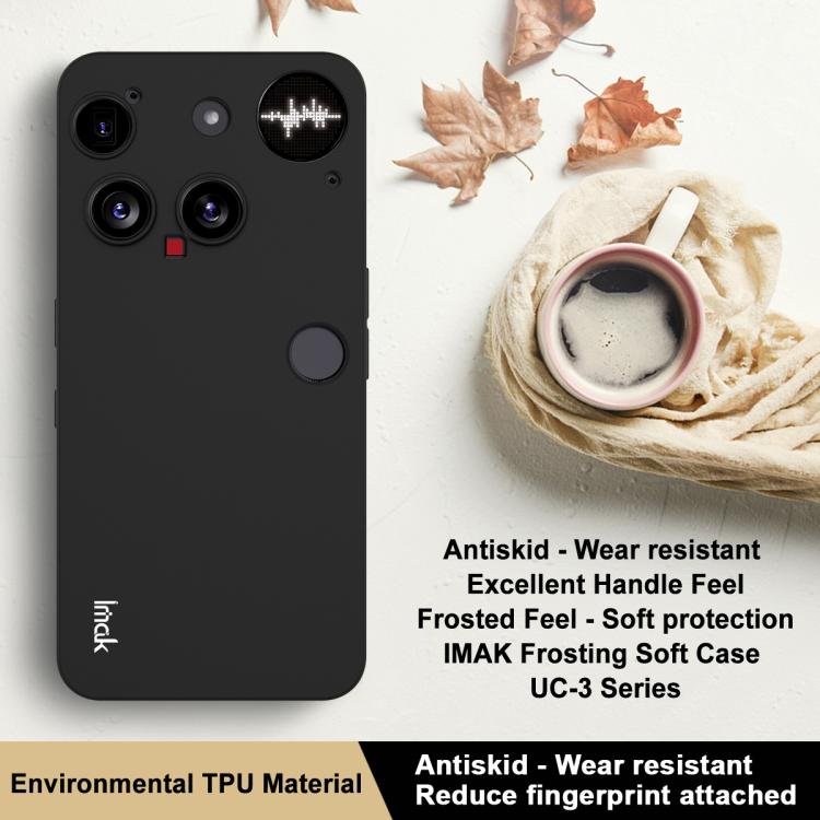 For Nothing phone 3 IMAK UC-3 Series Shockproof Frosted TPU Phone Case(Black)