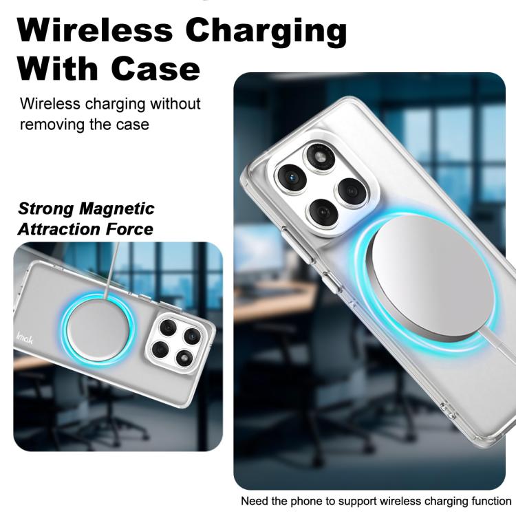 For Motorola Edge 60 Fusion IMAK Chocolate Series TPU + PET MagSafe Phone Case(White)