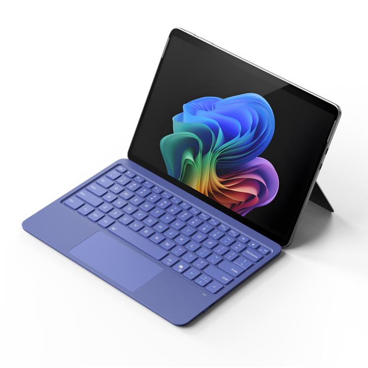 For MicroSoft Surface Pro 12 Backlight Tablet Bluetooth Keyboard with Touch Pad(Blue) - free shipping - PMC Jewellery - Order now!