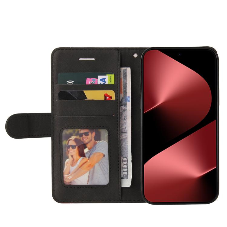 For Huawei Pura 80 Pro 5G Dual-color Splicing Flip Leather Phone Case(Black)
