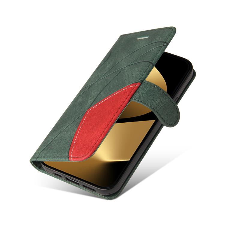 For Huawei Pura 80 Ultra 5G Dual-color Splicing Flip Leather Phone Case(Green) - free shipping - PMC TechLife - Order now!