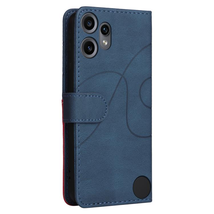 For Nothing CMF Phone 2 Pro Dual-color Splicing Flip Leather Phone Case(Blue) - free shipping - PMC Jewellery - Order now!