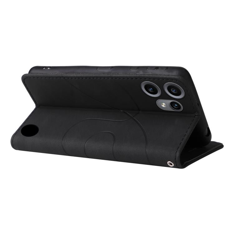 For Nothing CMF Phone 2 Pro Dual-color Splicing Flip Leather Phone Case(Black) - free shipping - PMC Jewellery - Order now!