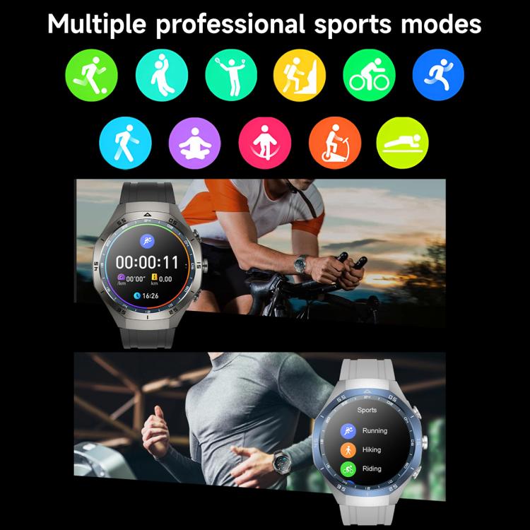 F38 Dual-ear Bluetooth Earphone Smart Watch IP67 Supports Heart Rate Monitoring, Watchband:Silicone(Silver) - free shipping - PMC Jewellery - Order now!