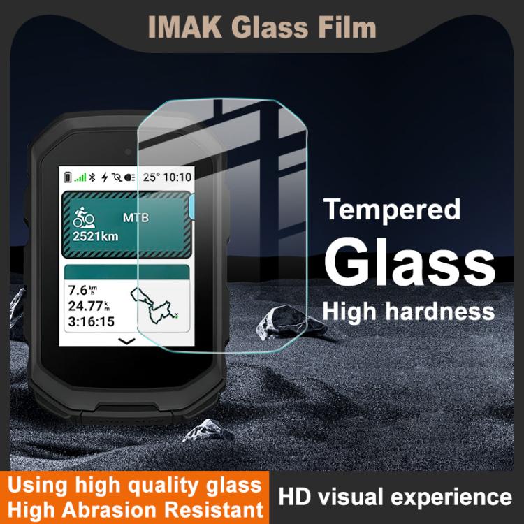 For Garmin Edge MTB imak H Series Full Screen Tempered Glass Film