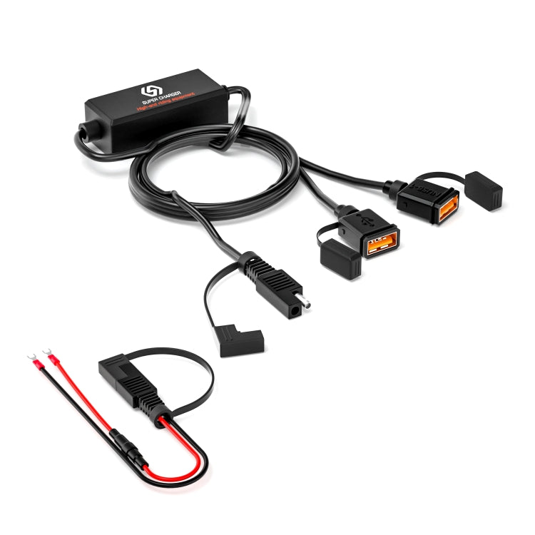 WUPP CS-1186A1 Motorcycle SAE Dual USB Fast Charging Charger - free shipping - PMC Jewellery - Order now!