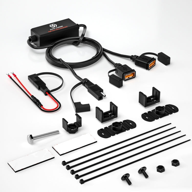 WUPP CS-1186A1 Motorcycle SAE Dual USB Fast Charging Charger - free shipping - PMC Jewellery - Order now!