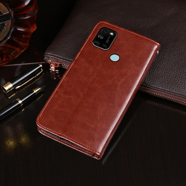 For Wiko View5 Plus idewei Crazy Horse Texture Horizontal Flip Leather Case with Holder & Card Slots & Wallet(Brown)