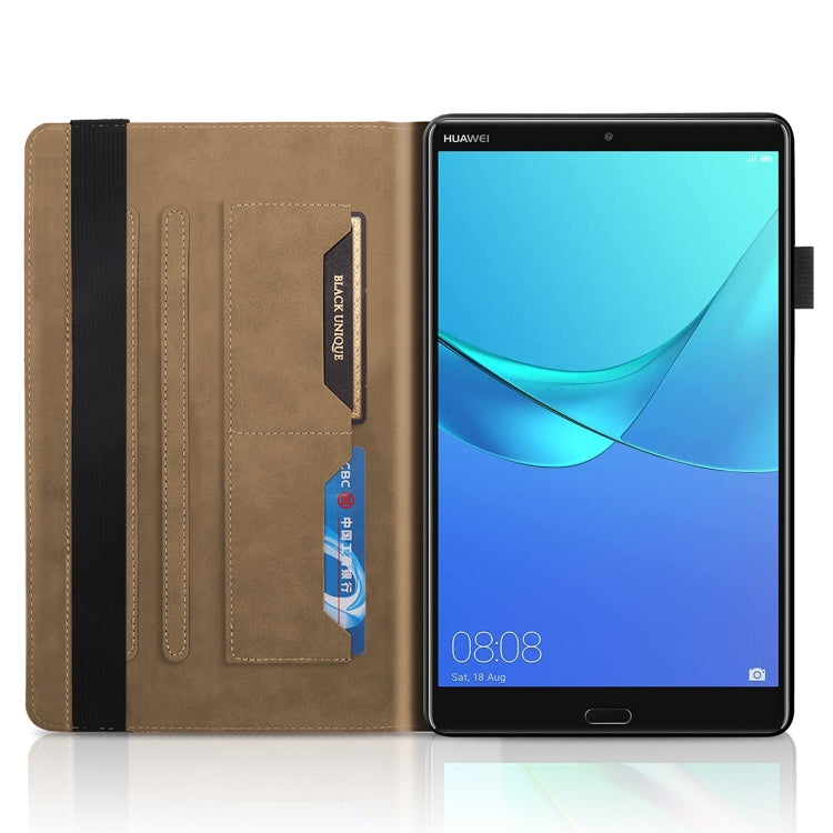 For Huawei MediaPad M5 10.8 inch Life Tree Series Horizontal Flip Leather Case with Holder & Card Slots & Pen Slot(Brown)