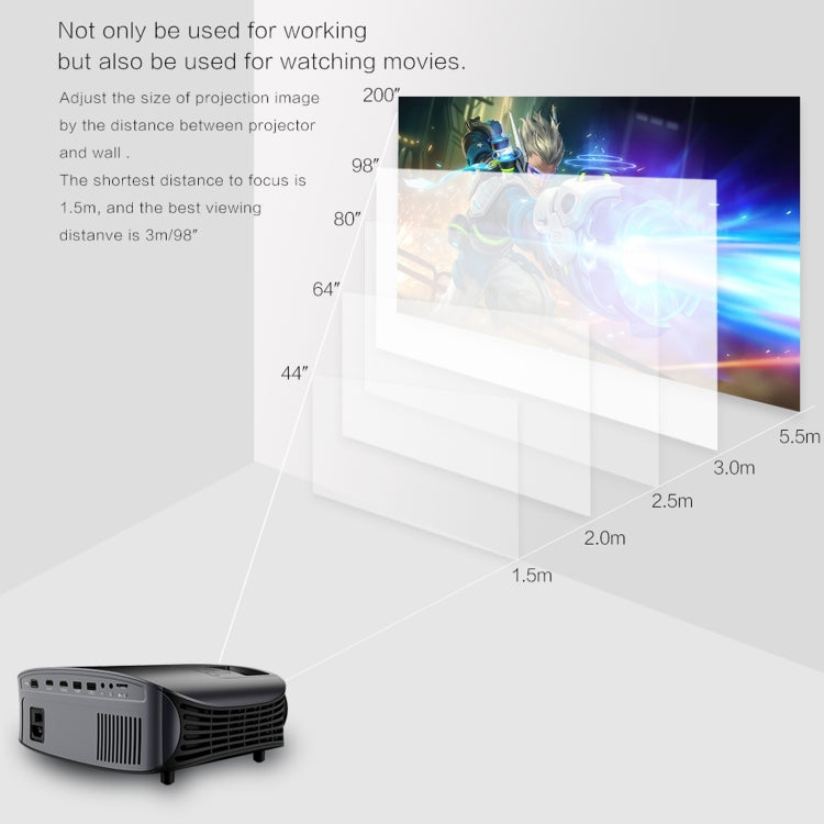 YG610 1280x768P Portable Home Theater LED HD Digital Projector, Support Mobile Phone Plug-in Connection - LED Projector by PMC TechLife | Online Shopping South Africa | PMC TechLife | Buy Now Pay Later Mobicred