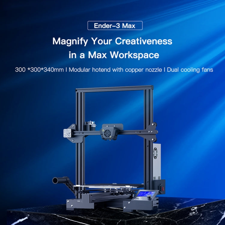 CREALITY Ender-3 Max Smart Sensor Dual Cooling Fans DIY 3D Printer, Print Size : 30 x 30 x 34cm, AU Plug - free shipping - PMC Jewellery - Order now!