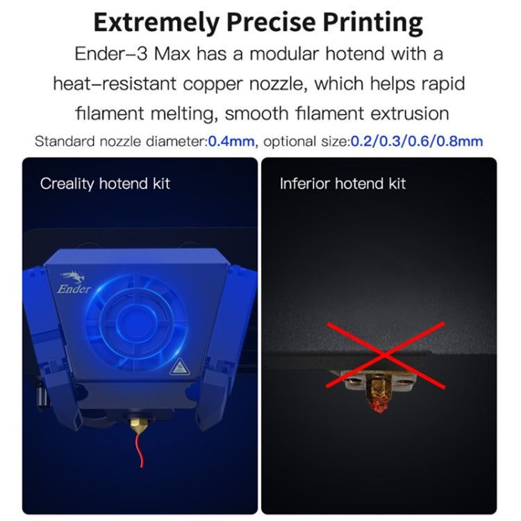 CREALITY Ender-3 Max Smart Sensor Dual Cooling Fans DIY 3D Printer, Print Size : 30 x 30 x 34cm, AU Plug - free shipping - PMC Jewellery - Order now!