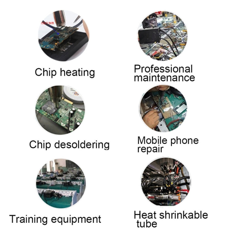 YIHUA 8786D 2 in 1 AC 220V LED Display Adjustable Temperature Hot Air Gun + Solder Station & Soldering Iron - Heat Guns by PMC TechLife | Online Shopping South Africa | PMC TechLife | Buy Now Pay Later Mobicred