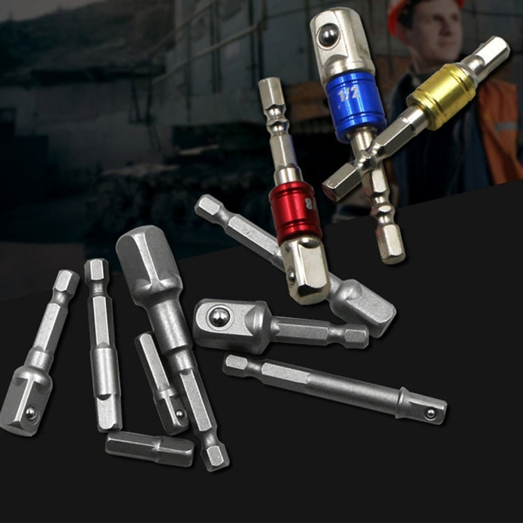 8 PCS/Set Socket Bit Extension Bar Hex Shank Adapter Drill Nut Driver Power Drill Bit, 1/4(65/50/30/25mm), 3/8(65/50mm), 1/2(73/50mm) - Hex Key & Spanner by PMC TechLife | Online Shopping South Africa | PMC TechLife