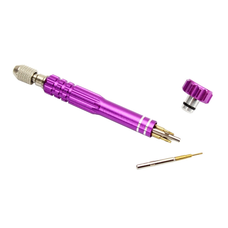 JF-6688 5 in 1 Metal Multi-purpose Pen Style Screwdriver Set for Phone Repair(Purple) - free shipping - PMC TechLife - Order now!
