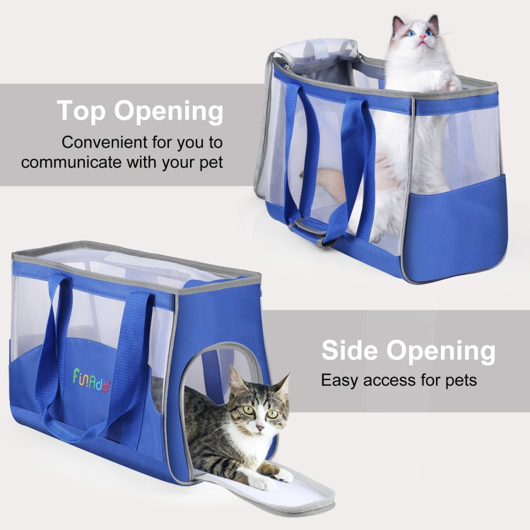 FUNADD Portable Breathable Pet Bag Outdoor Shoulder Tote Bag (Blue) - Pet Storages & Bags by FunAdd | Online Shopping South Africa | PMC Jewellery | Buy Now Pay Later Mobicred