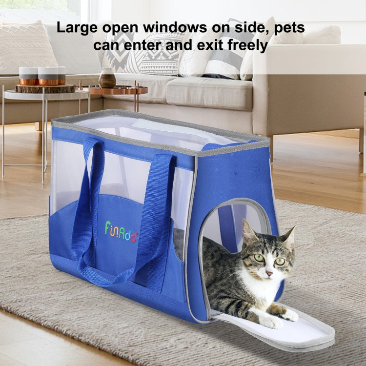 FUNADD Portable Breathable Pet Bag Outdoor Shoulder Tote Bag (Blue) - Pet Storages & Bags by FunAdd | Online Shopping South Africa | PMC Jewellery | Buy Now Pay Later Mobicred