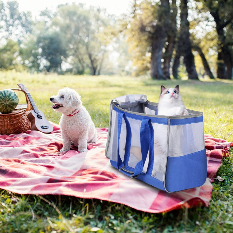 FUNADD Portable Breathable Pet Bag Outdoor Shoulder Tote Bag (Blue) - Pet Storages & Bags by FunAdd | Online Shopping South Africa | PMC Jewellery | Buy Now Pay Later Mobicred