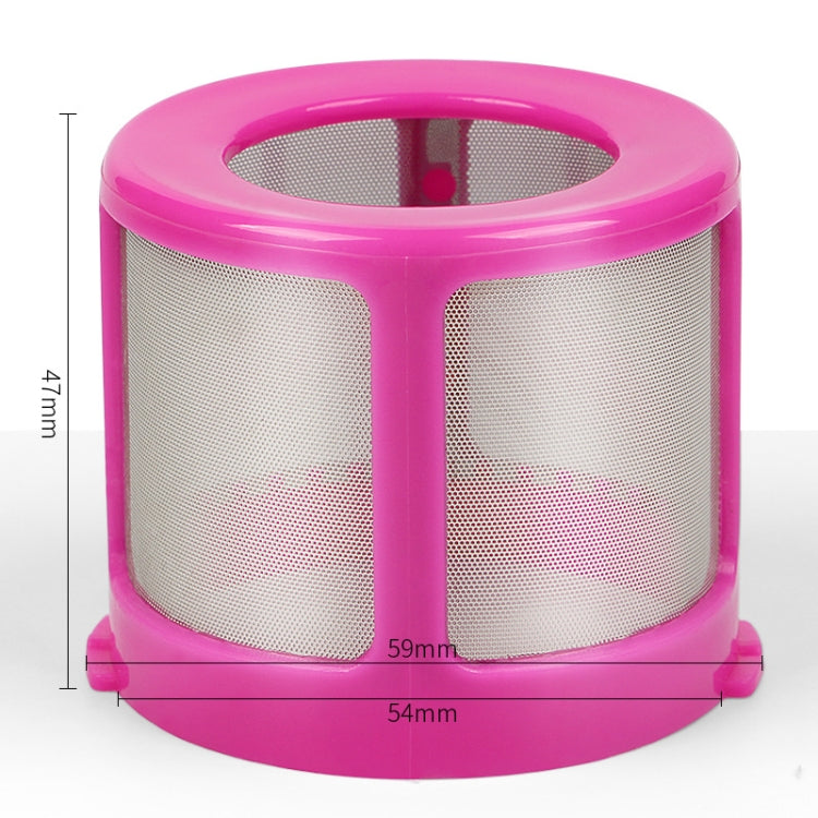Filter Mesh Cover Vacuum Cleaner Mite Dust Removal Accessories For Puppy D-602A/D-607/D-616/D-609(Pink)
