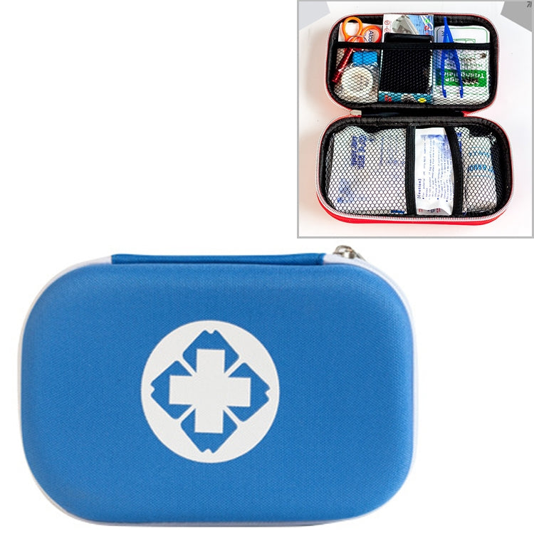 25 In 1 EVA Portable Car Home Outdoor Emergency Supplies Kit Survival Rescue Box(Blue)