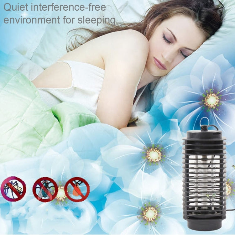 3W Microwave Insect Killer Electric Mosquito Fly Bug Insect Control with Trap Lamp, AC 220V, EU Plug(Black)