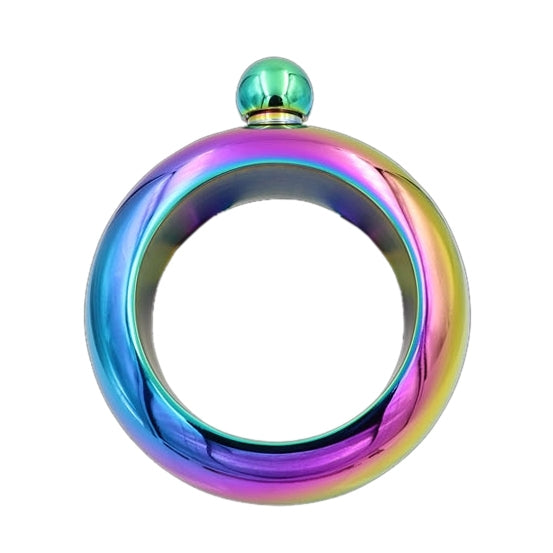 Fashion Creative 100ML Thickened Stainless Steel Bracelet Jug 3.5 Oz,Random Color Delivery