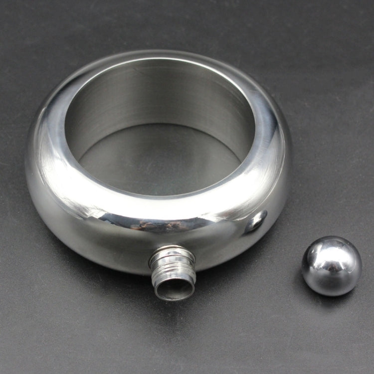 Fashion Creative 100ML Thickened Stainless Steel Bracelet Jug 3.5 Oz(Silver)