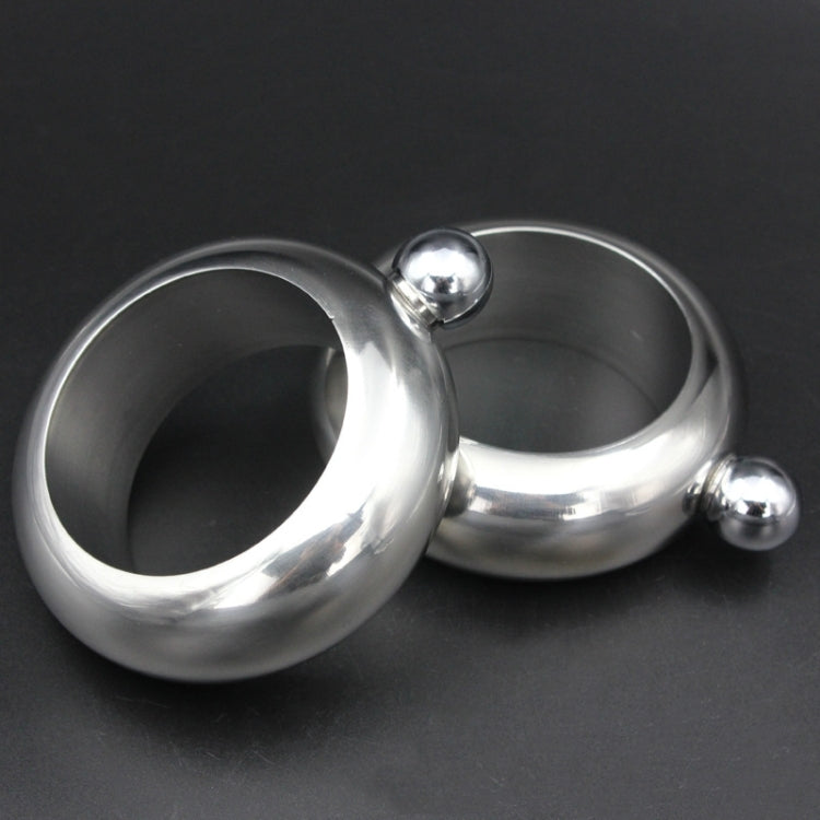 Fashion Creative 100ML Thickened Stainless Steel Bracelet Jug 3.5 Oz(Silver)