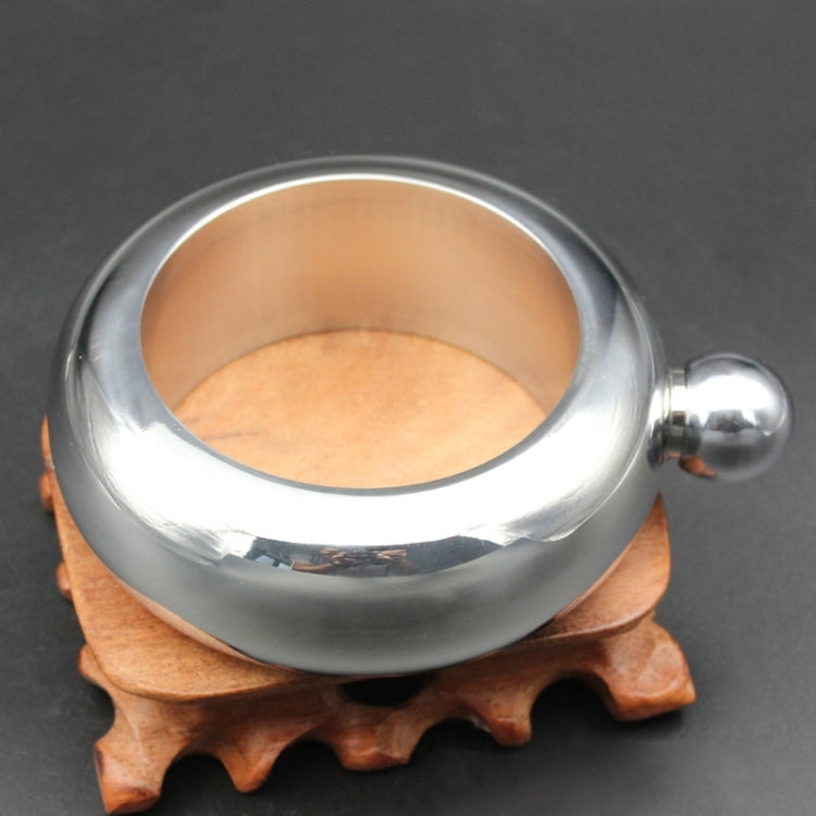 Fashion Creative 100ML Thickened Stainless Steel Bracelet Jug 3.5 Oz(Silver)