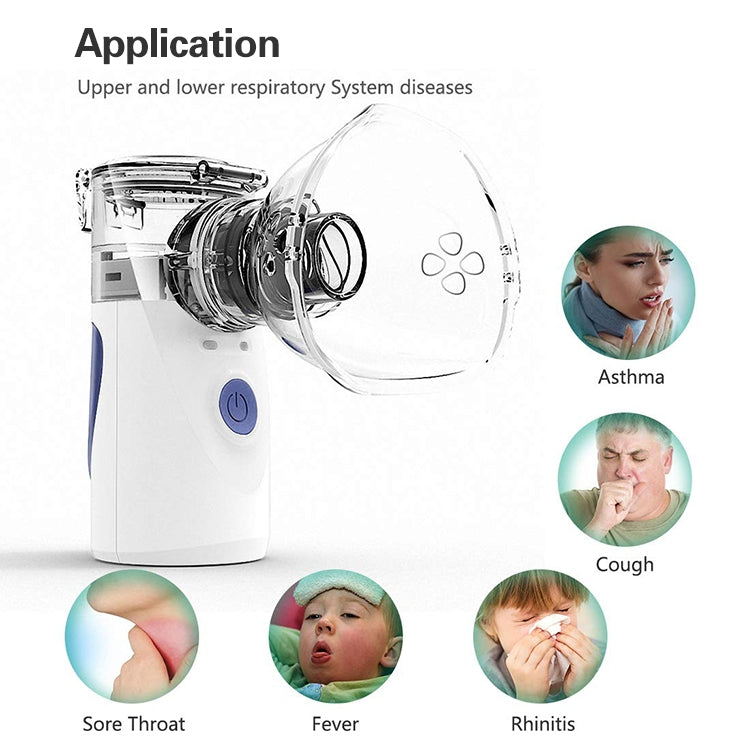 Portable Ultrasonic Nebulizer Mini Handheld Inhaler Respirator Health Care Home Machine Atomizer for Children - Ultrasonic Atomizer by PMC TechLife | Online Shopping South Africa | PMC TechLife