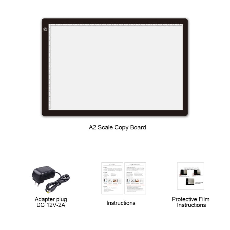 A2 Size 23W 12V LED Three Level of Brightness Dimmable Acrylic Copy Boards for Anime Sketch Drawing Sketchpad, with Power Adapter - free shipping - PMC TechLife - Order now!