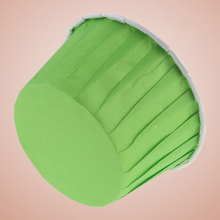 50pcs / Pack Round Lamination Cake Cup Muffin Cases Chocolate Cupcake Liner Baking Cup, Size: 5 x 3.8 x 3cm (Green)