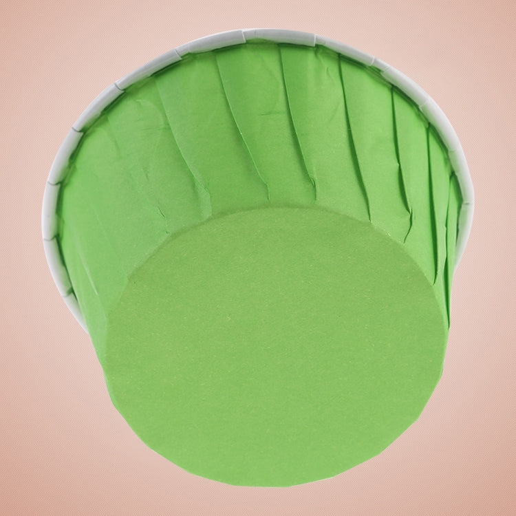 50pcs / Pack Round Lamination Cake Cup Muffin Cases Chocolate Cupcake Liner Baking Cup, Size: 5 x 3.8 x 3cm (Green)