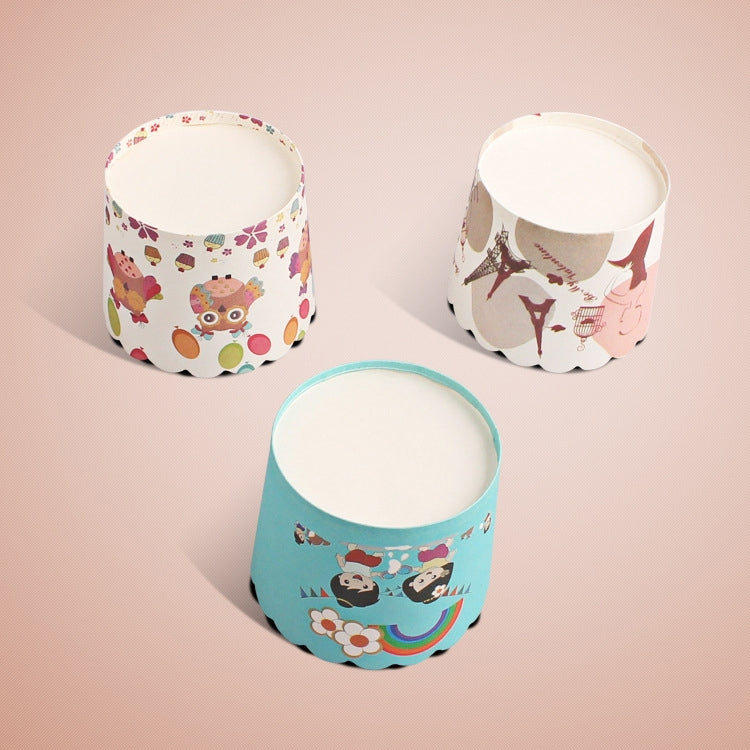24pcs / Pack Round Lamination Cake Cup Muffin Cases Chocolate Cupcake Liner Baking Cup, Size: 7 x 6 x 5.5cm, Random Color Delivery