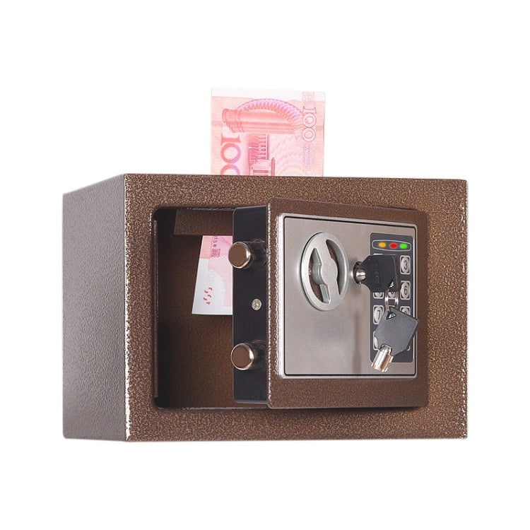 17E Home Mini Electronic Security Lock Box Wall Cabinet Safety Box with Coin-operated Function(Bronze) - Safety Box by PMC Jewellery | Online Shopping South Africa | PMC Jewellery | Buy Now Pay Later Mobicred