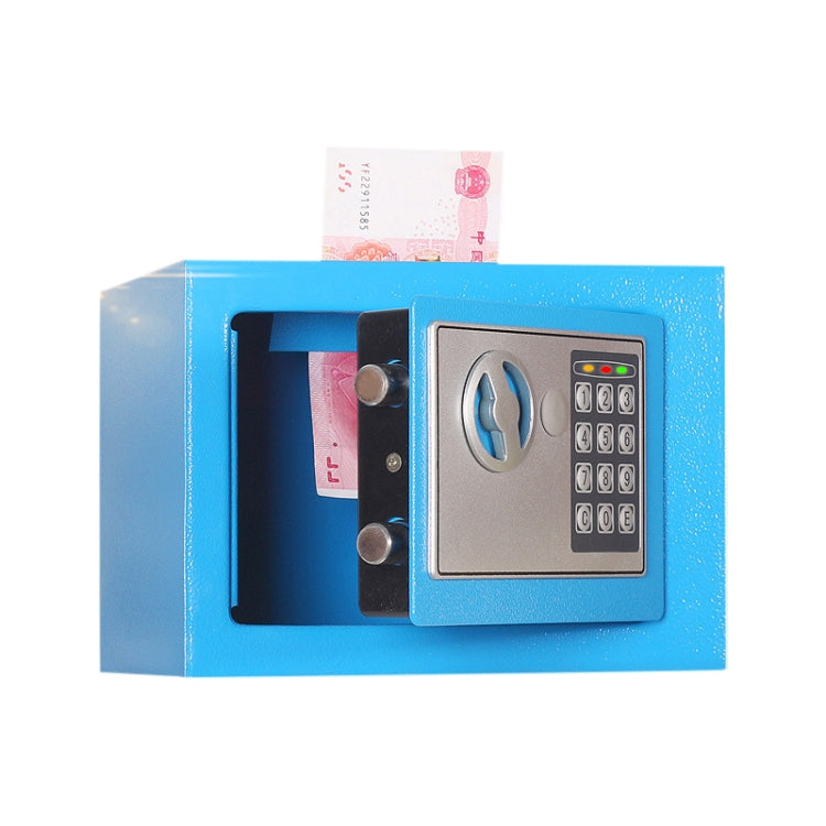 17E Home Mini Electronic Security Lock Box Wall Cabinet Safety Box with Coin-operated Function(Blue) - Safety Box by PMC Jewellery | Online Shopping South Africa | PMC Jewellery | Buy Now Pay Later Mobicred