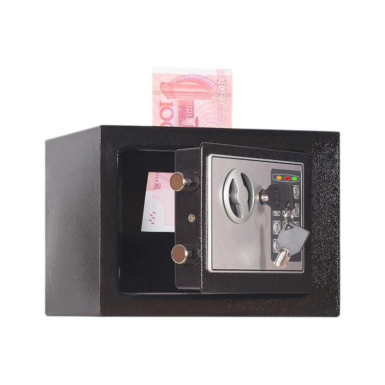 17E Home Mini Electronic Security Lock Box Wall Cabinet Safety Box with Coin-operated Function(Obsidian Black) - free shipping - PMC Jewellery - Order now!