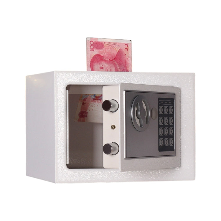 17E Home Mini Electronic Security Lock Box Wall Cabinet Safety Box with Coin-operated Function(White) - Safety Box by PMC Jewellery | Online Shopping South Africa | PMC Jewellery | Buy Now Pay Later Mobicred